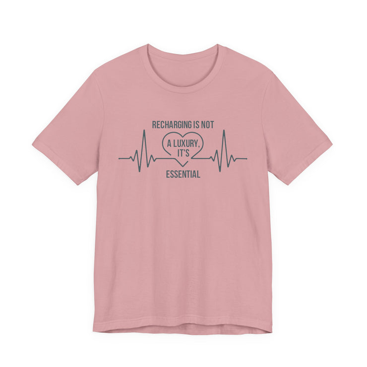 Recharging Essential Unisex Jersey Tee - Relaxed & Refined