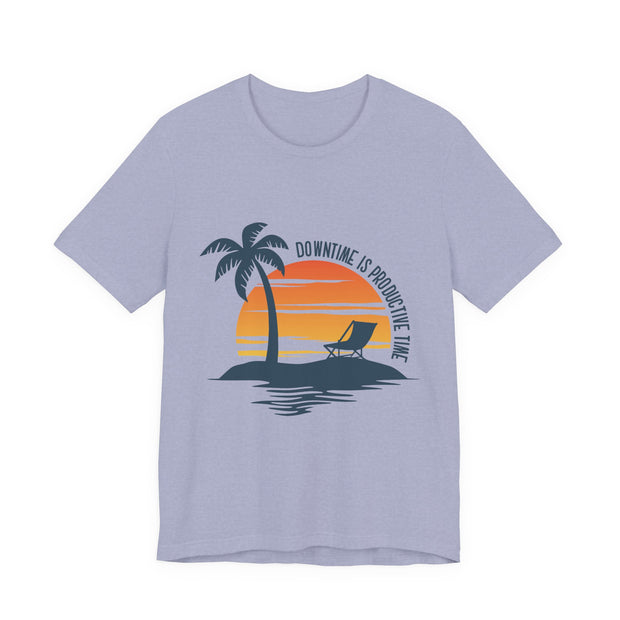 Beach Downtime Unisex Jersey Tee - Relaxed & Refined