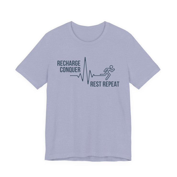 Conquer cycle Unisex Jersey Tee - Relaxed & Refined