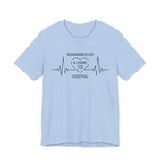 Recharging Essential Unisex Jersey Tee - Relaxed & Refined