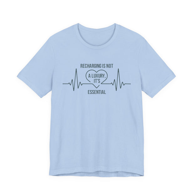 Recharging Essential Unisex Jersey Tee - Relaxed & Refined