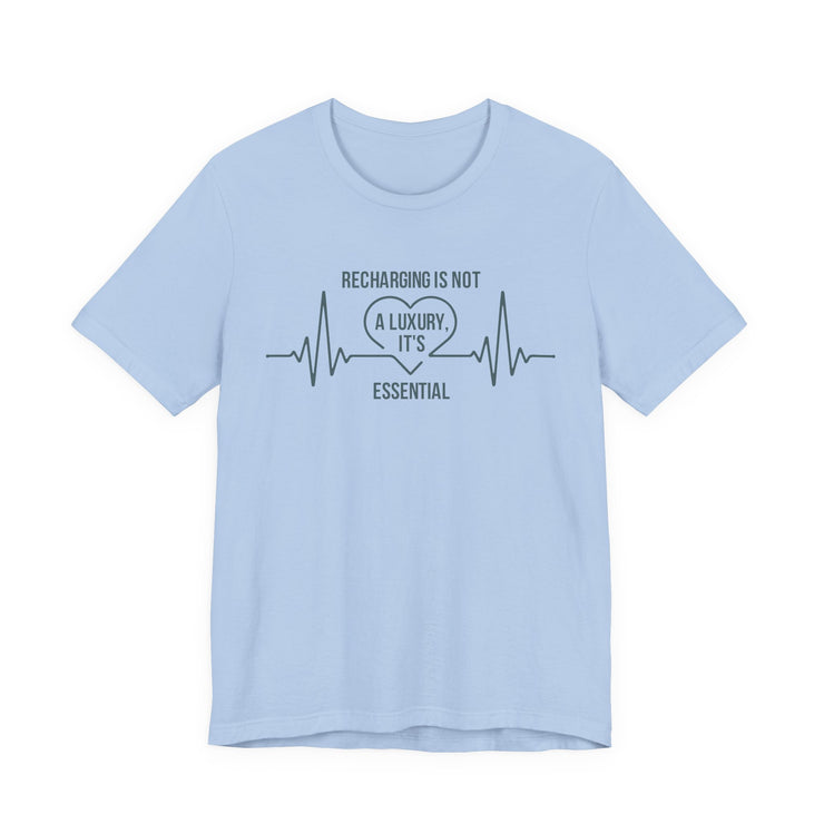 Recharging Essential Unisex Jersey Tee - Relaxed & Refined