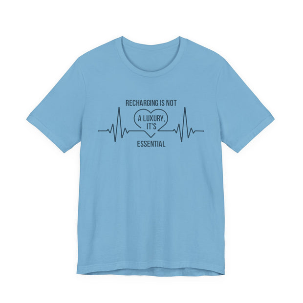 Recharging Essential Unisex Jersey Tee - Relaxed & Refined