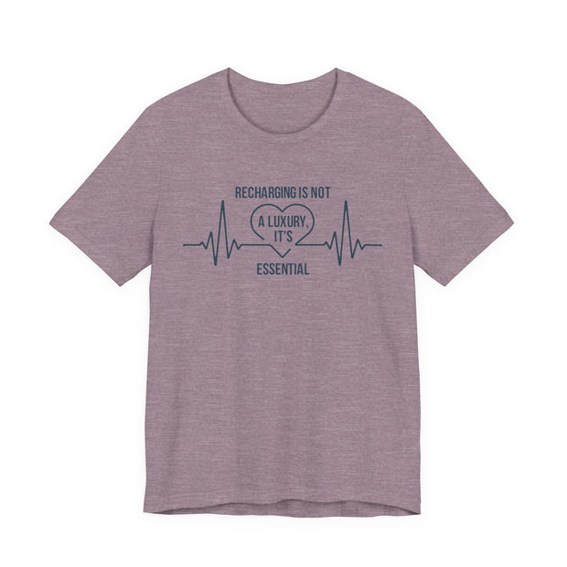 Recharging Essential Unisex Jersey Tee - Relaxed & Refined
