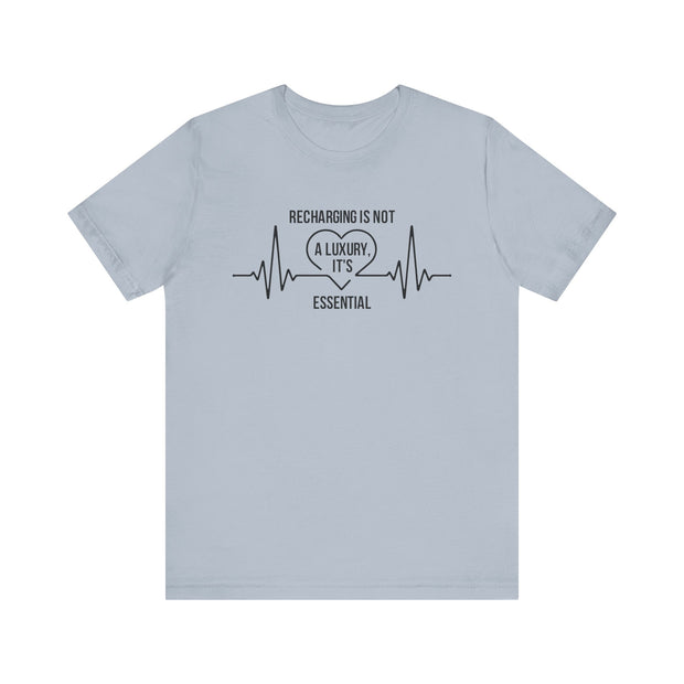 Recharging Essential Unisex Jersey Tee - Relaxed & Refined