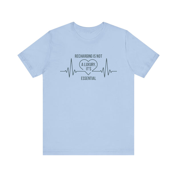Recharging Essential Unisex Jersey Tee - Relaxed & Refined