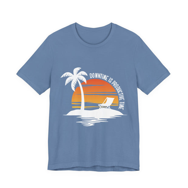 Beach Downtime Unisex Jersey Tee - Relaxed & Refined