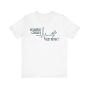 Conquer cycle Unisex Jersey Tee - Relaxed & Refined