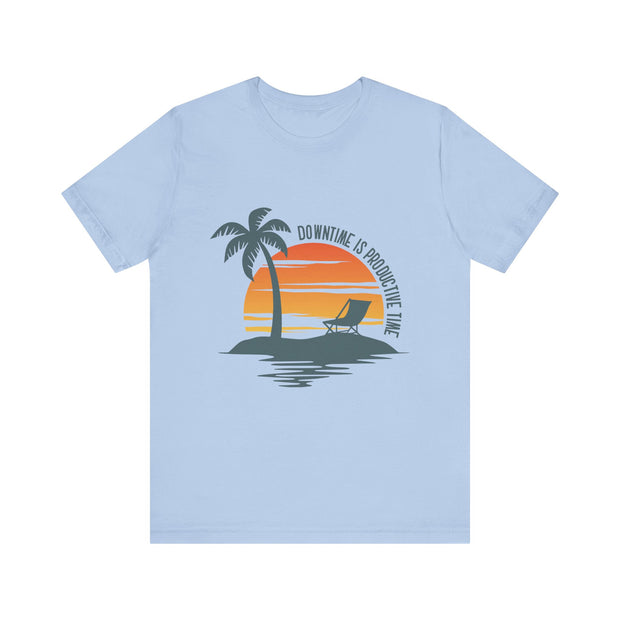 Beach Downtime Unisex Jersey Tee - Relaxed & Refined