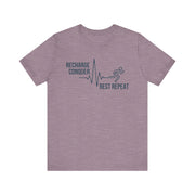 Conquer cycle Unisex Jersey Tee - Relaxed & Refined