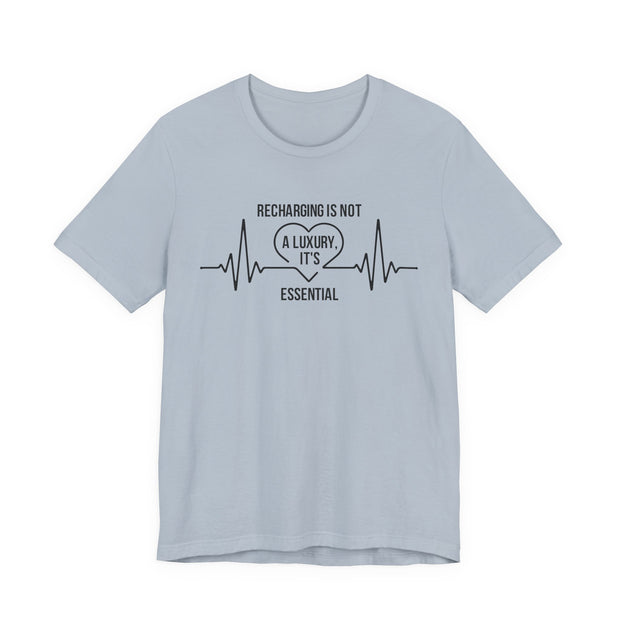 Recharging Essential Unisex Jersey Tee - Relaxed & Refined