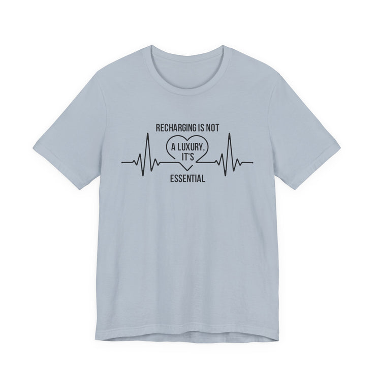 Recharging Essential Unisex Jersey Tee - Relaxed & Refined