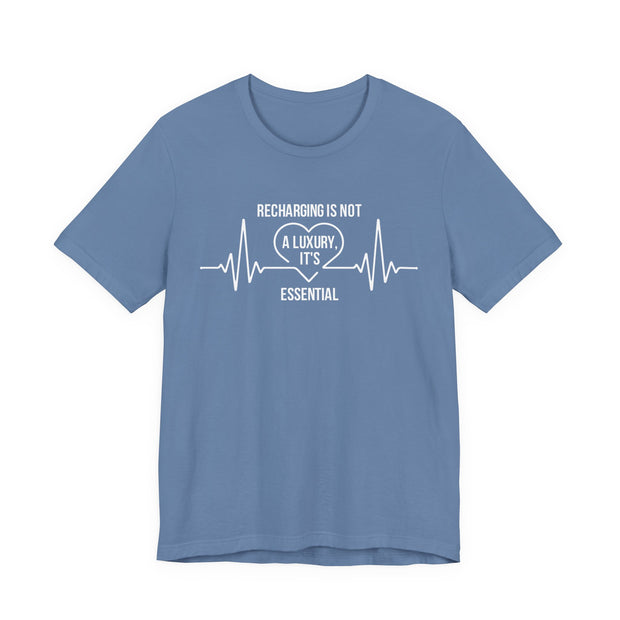 Recharging Essential Unisex Jersey Tee - Relaxed & Refined