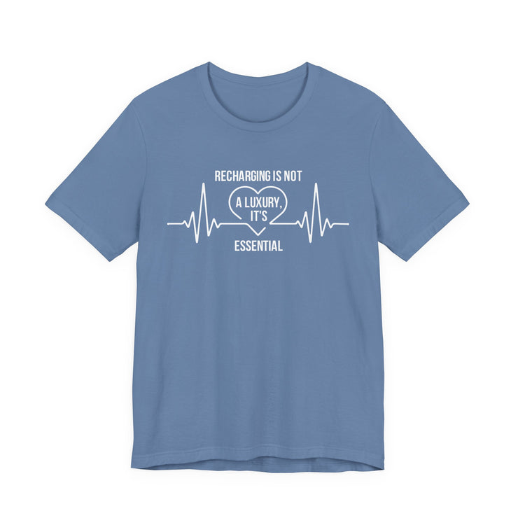 Recharging Essential Unisex Jersey Tee - Relaxed & Refined