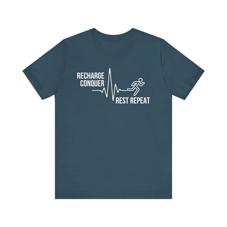Conquer cycle Unisex Jersey Tee - Relaxed & Refined