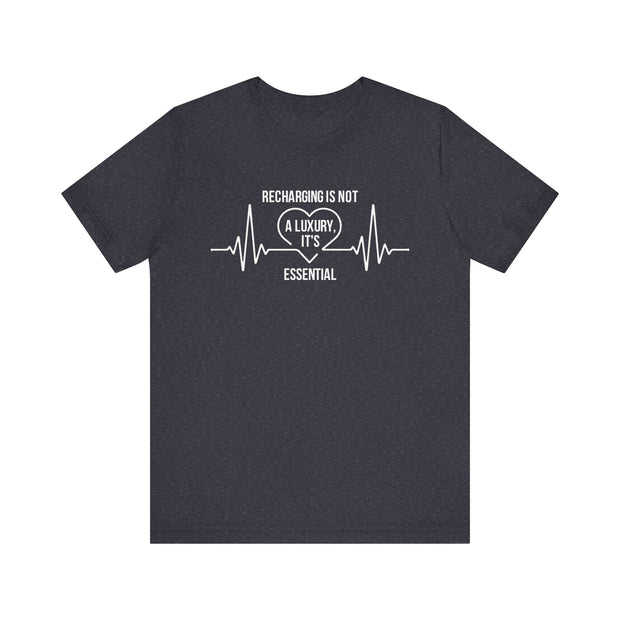 Recharging Essential Unisex Jersey Tee - Relaxed & Refined