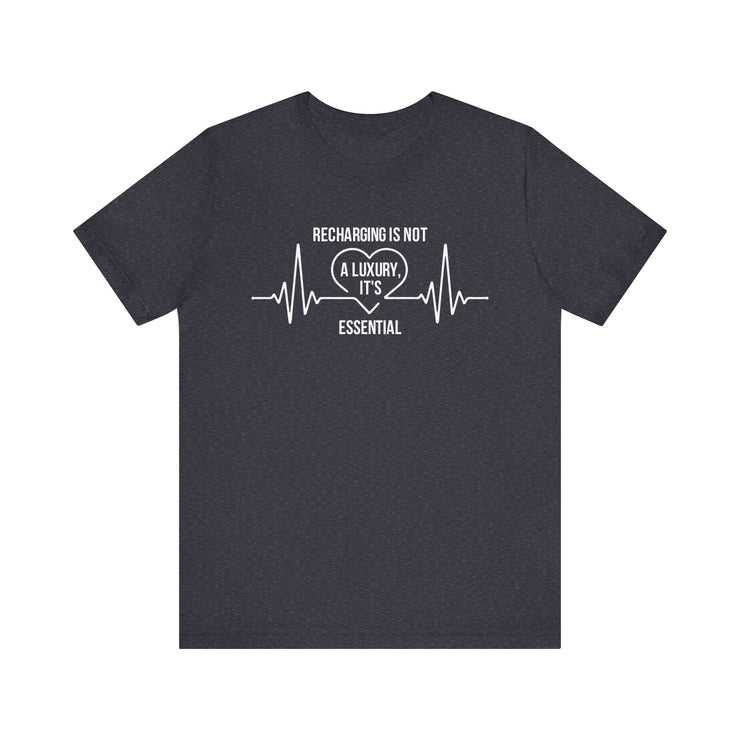 Recharging Essential Unisex Jersey Tee - Relaxed & Refined