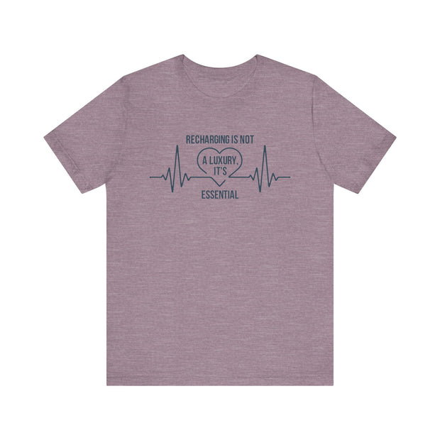 Recharging Essential Unisex Jersey Tee - Relaxed & Refined