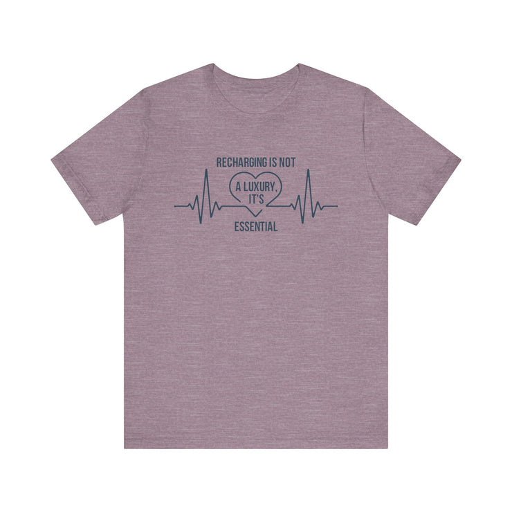 Recharging Essential Unisex Jersey Tee - Relaxed & Refined