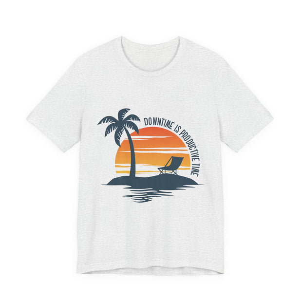 Beach Downtime Unisex Jersey Tee - Relaxed & Refined