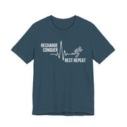 Conquer cycle Unisex Jersey Tee - Relaxed & Refined