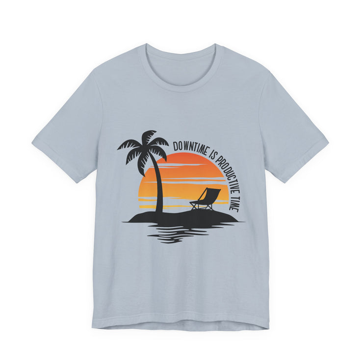 Beach Downtime Unisex Jersey Tee - Relaxed & Refined