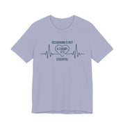 Recharging Essential Unisex Jersey Tee - Relaxed & Refined
