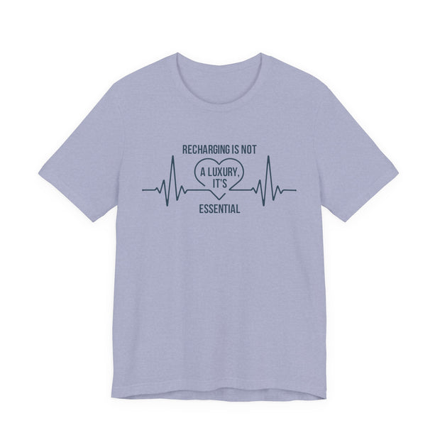 Recharging Essential Unisex Jersey Tee - Relaxed & Refined