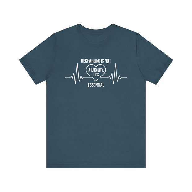 Recharging Essential Unisex Jersey Tee - Relaxed & Refined