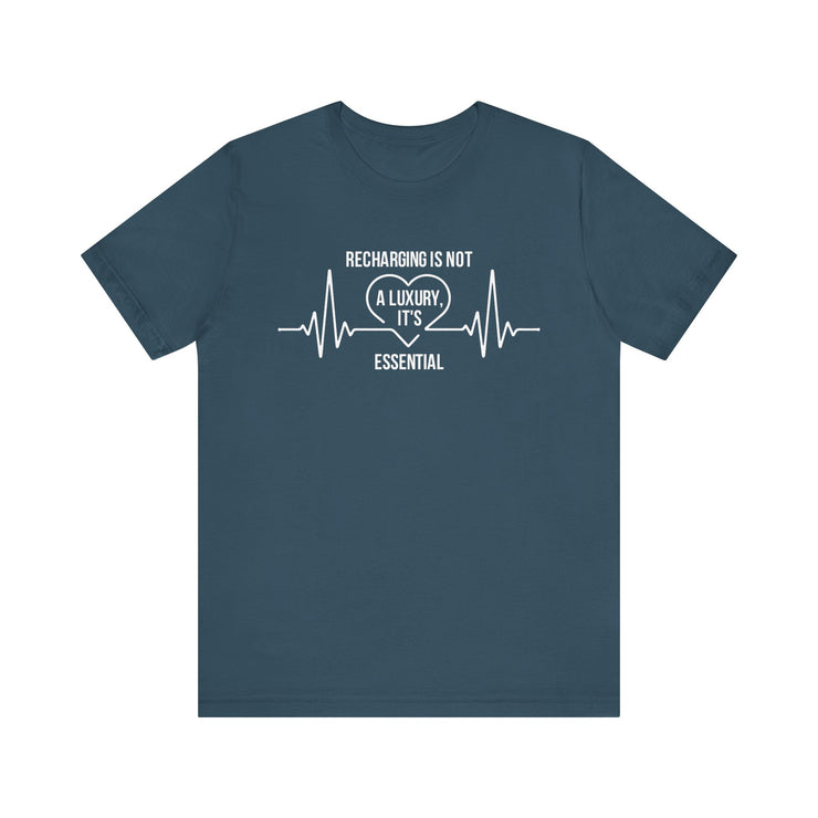 Recharging Essential Unisex Jersey Tee - Relaxed & Refined