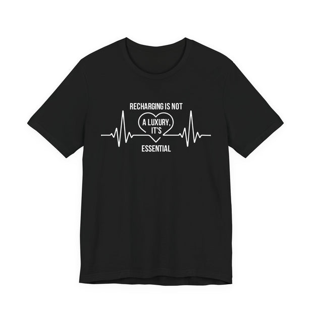 Recharging Essential Unisex Jersey Tee - Relaxed & Refined