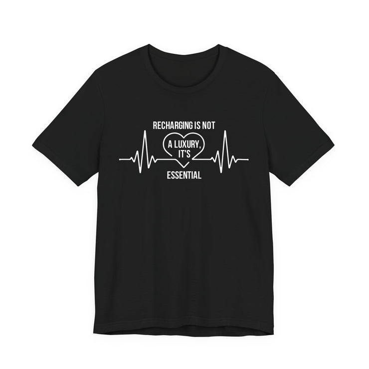 Recharging Essential Unisex Jersey Tee - Relaxed & Refined