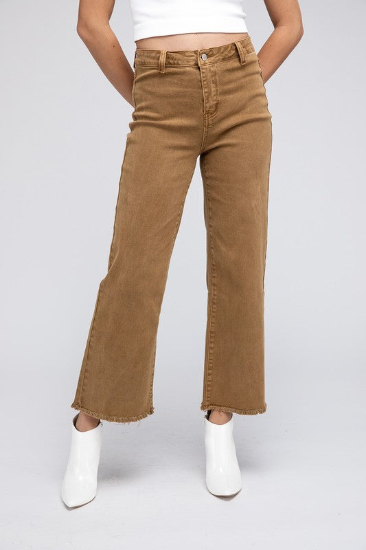 Brown Straight Wide Pants for Stylish Look